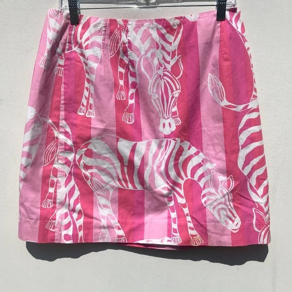 Lilly Pulitzer Dresses & Skirts - LILLY PULITZER Zebra white label SKIRT 6 8 pink